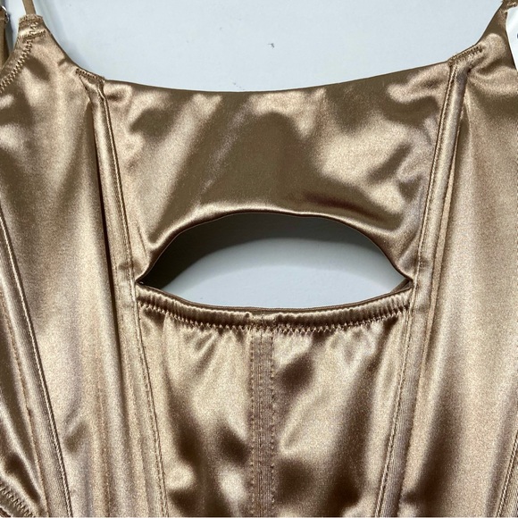 NWT Urban Outfitters Out from Under Gold Cutout Corset Top | Small - Picture 8 of 10